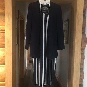 Woman's suit  Navy and White.